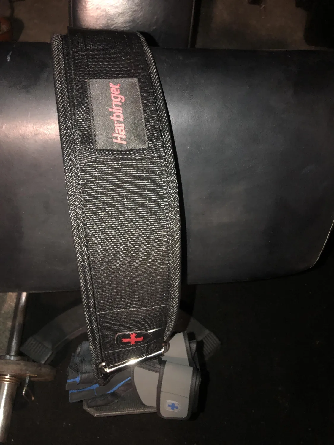 Harbinger 4 Nylon ceinture musculation noire soutien lombaire