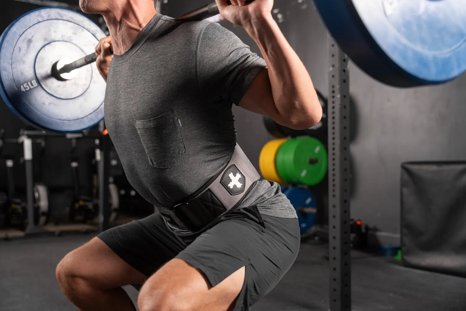 Harbinger FirmFit Contour Ceinture nylon musculation gris