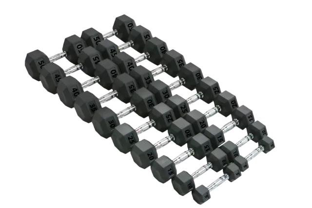 Hoist Fitness haltères hexagonaux caoutchouc paire