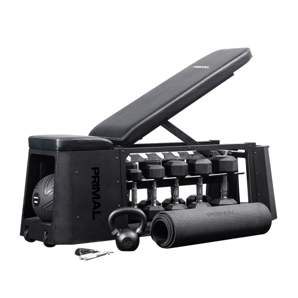 Primal HIIT Gym Bench Pack banc musculation complet haltères