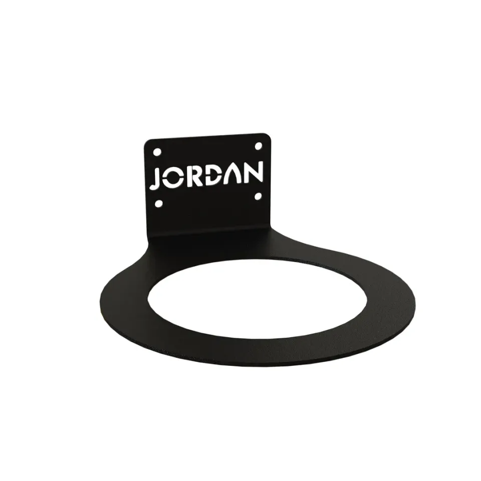 Jordan Fitness support wall ball mural Noir acier 5 mm