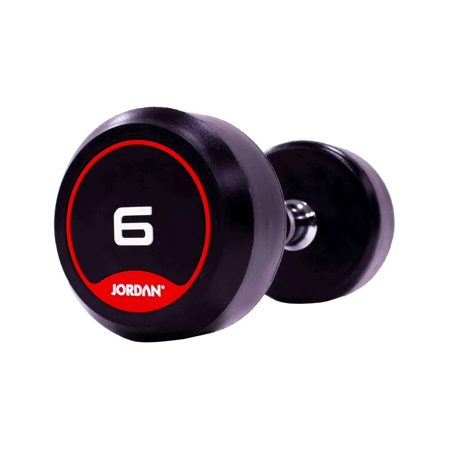 Jordan Fitness Rubber haltères rouge paire 10 kg muscu