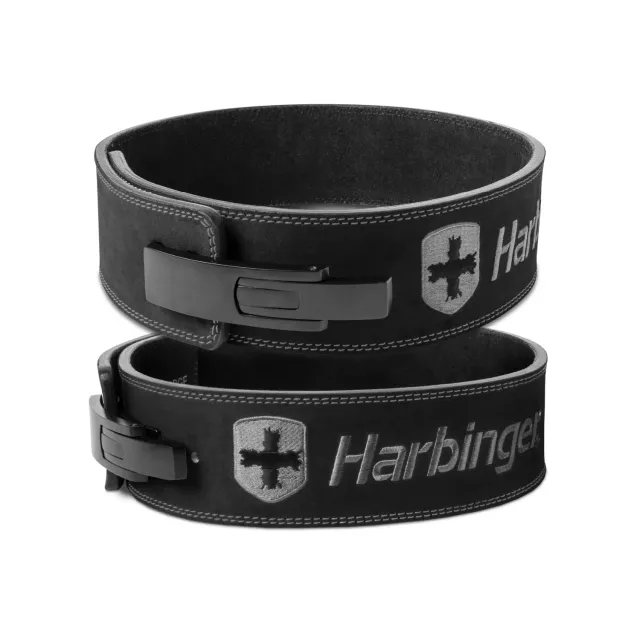 Harbinger Lever Ceinture powerlifting cuir noir 10mm rigide
