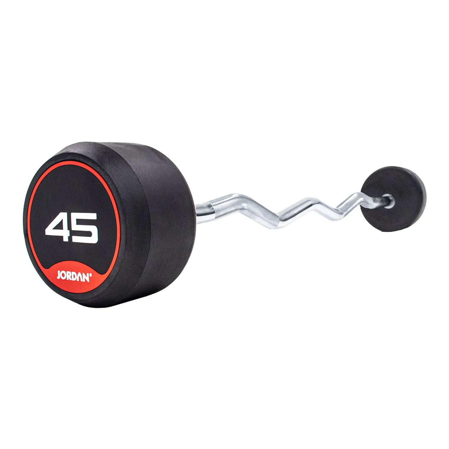 Jordan Fixed Barbells barre curl 10 kg caoutchouc