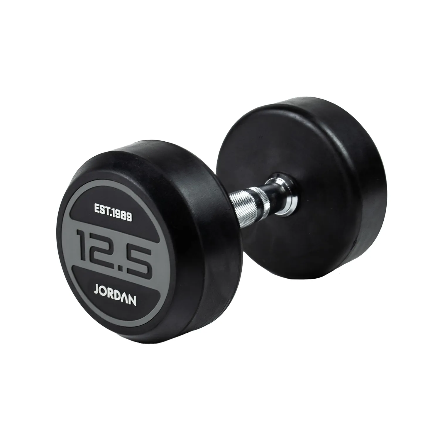 Jordan Fitness Rubber haltères caoutchouc paire 10 kg gris