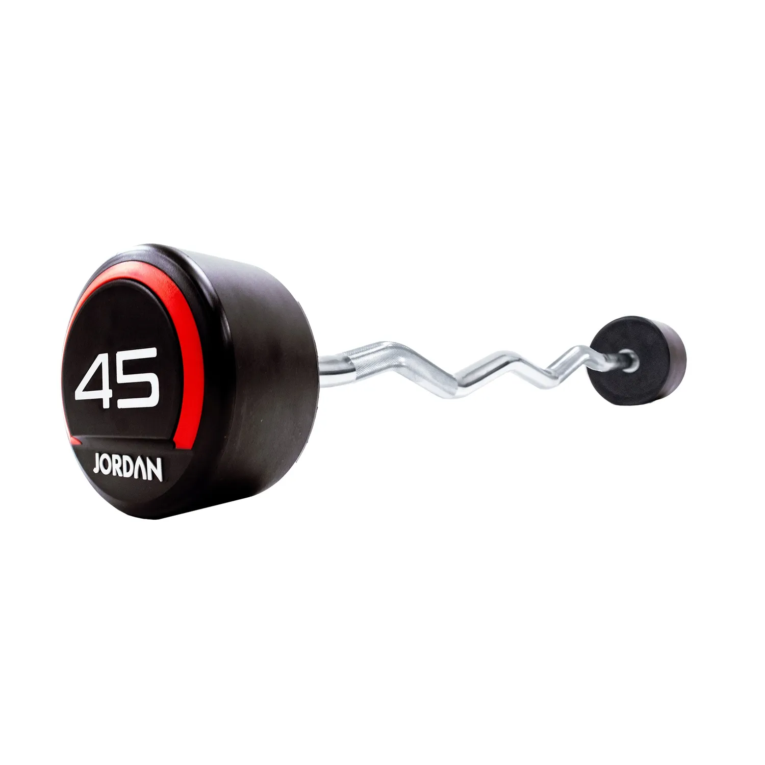 Jordan Fixed barre curl uréthane rouge 10 kg