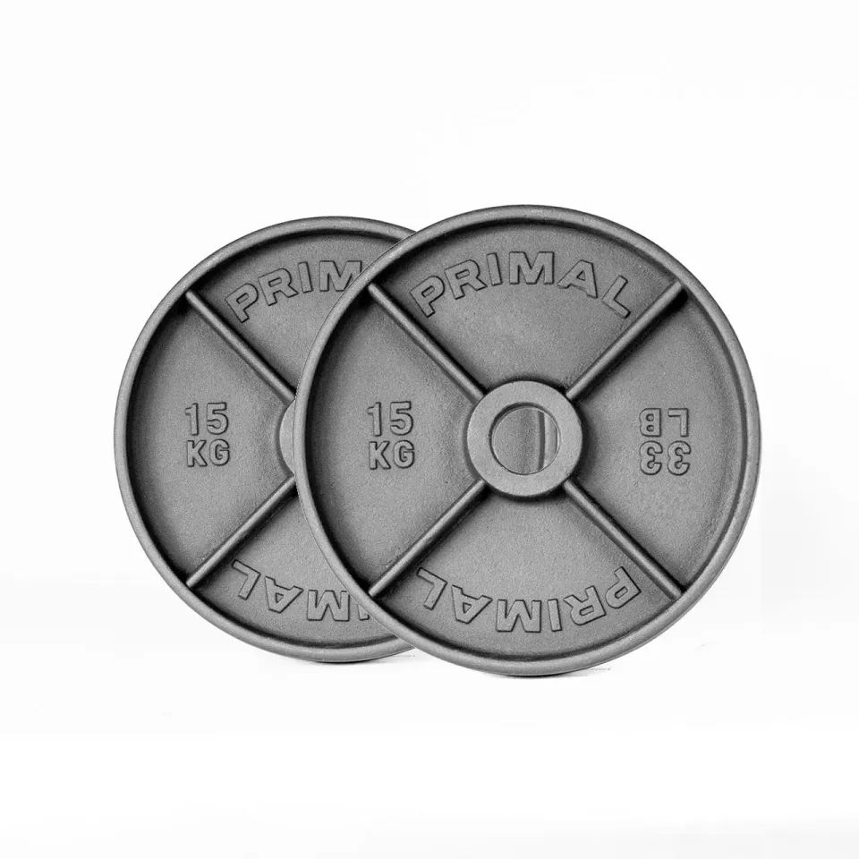 Primal Strength Deep Dish disque olympique 15kg paire fonte