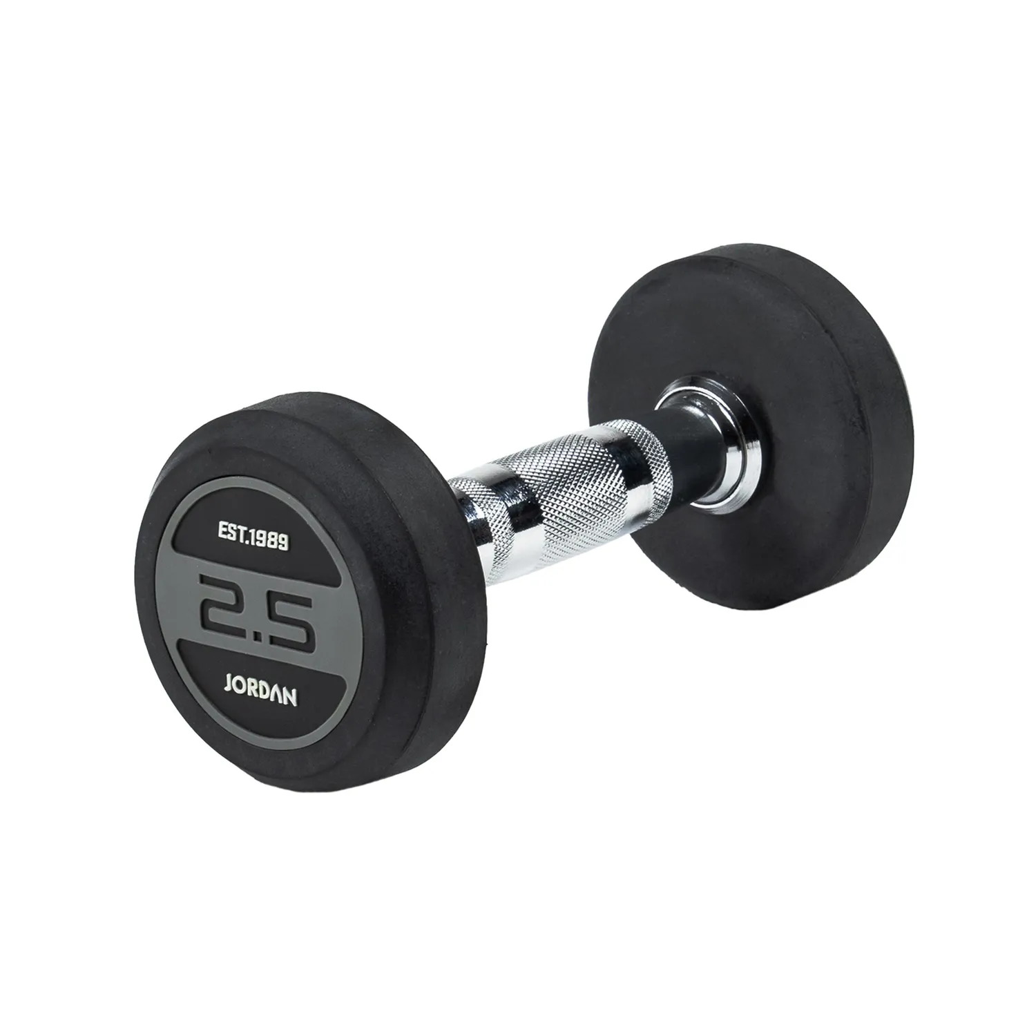 Jordan Fitness Rubber haltères caoutchouc paire 10 kg gris