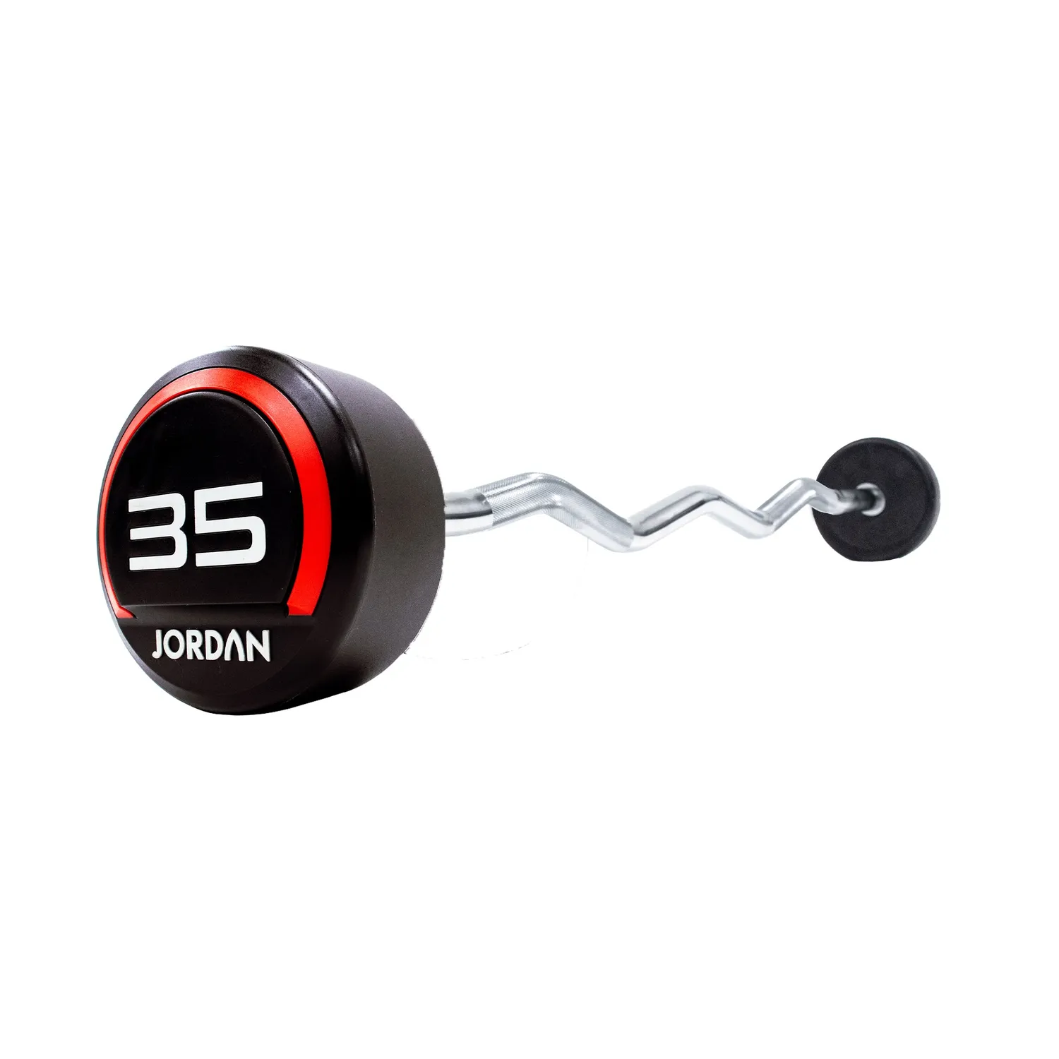Jordan Fixed barre curl uréthane rouge 10 kg