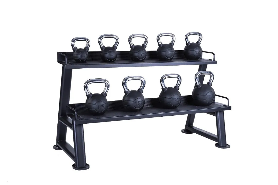 Jordan Fitness Kettlebell Rack support 12 kettlebells noir