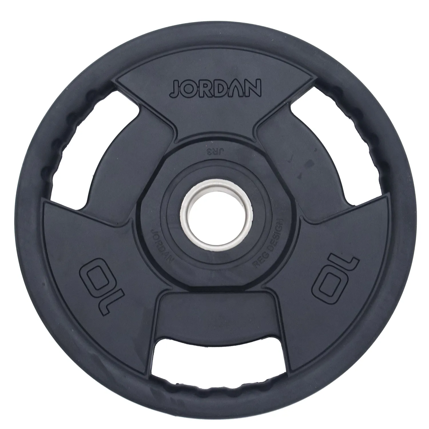 Jordan Premium disque olympique caoutchouc 10 kg poignées