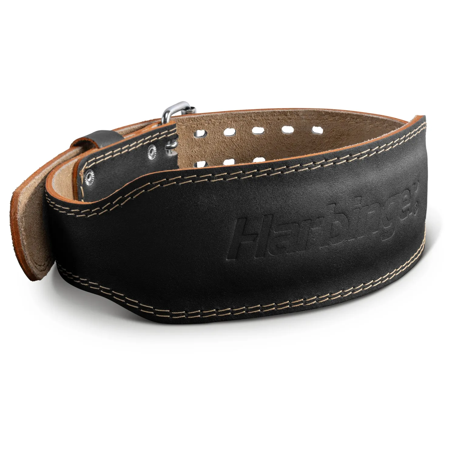 Harbinger 4" Padded 2.0 ceinture musculation cuir noire rembourrée