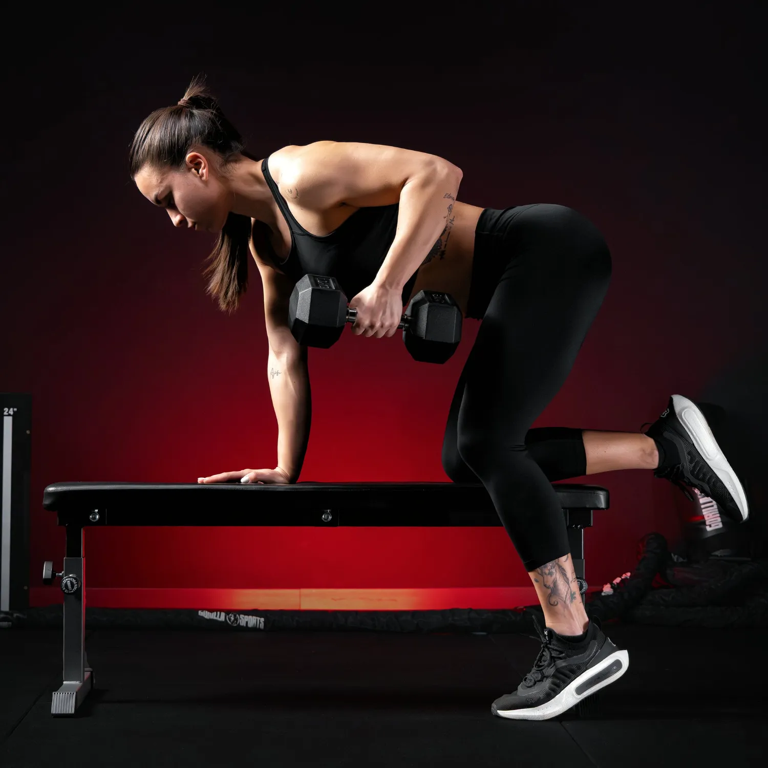 Gyronetics E-Series Flachbank Banc de Musculation Réglable 200 kg