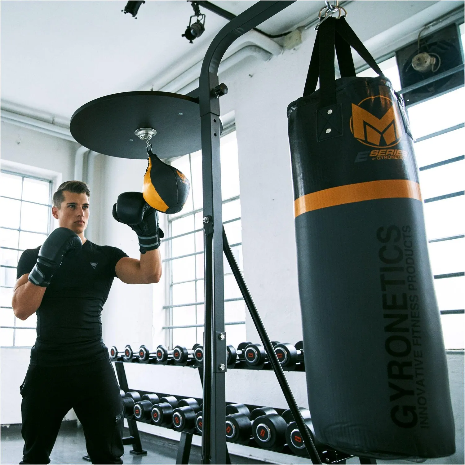Gyronetics E-Series Station Boxe Sac de Frappe + Speedball