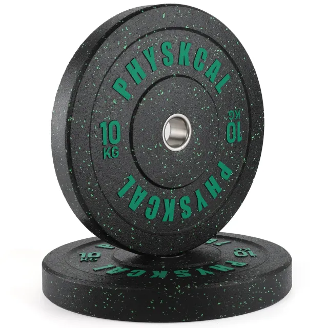 PhysKcal Hi-Temp 2 x 10 kg disques olympiques caoutchouc