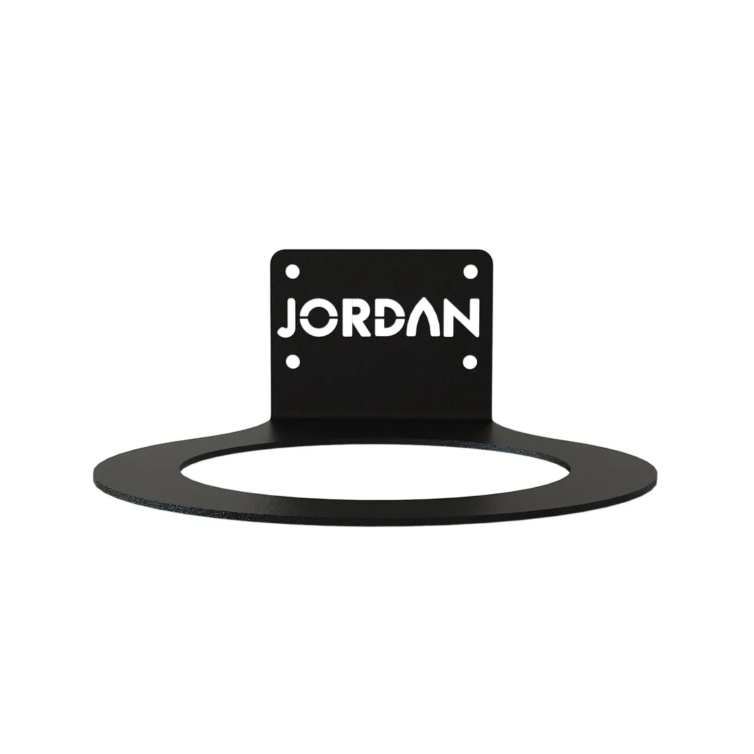 Jordan Fitness support wall ball mural Noir acier 5 mm