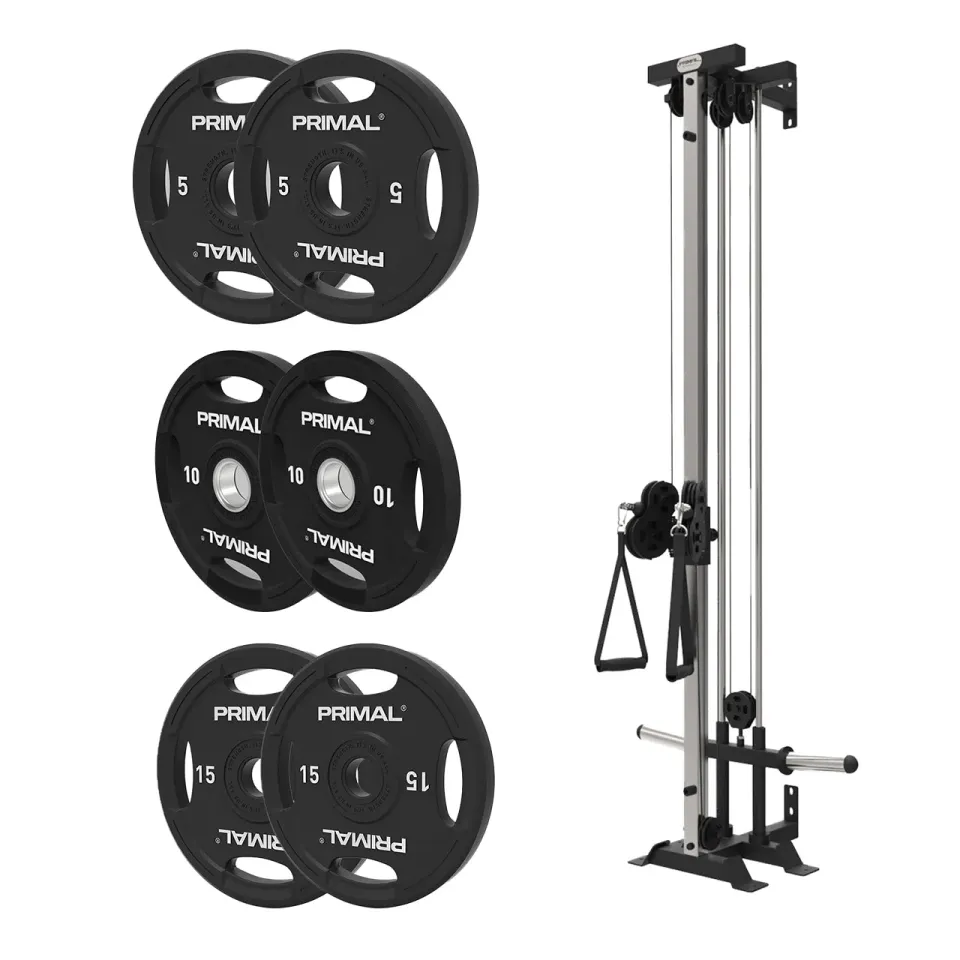 Primal Single Pulley Pack poulie murale + disques 60 kg