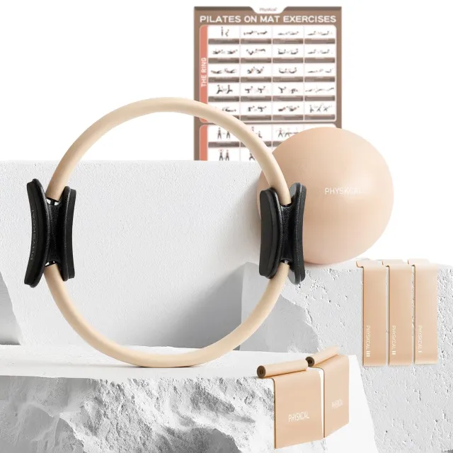 PhysKcal kit pilates beige nude 38 cm 7 pièces