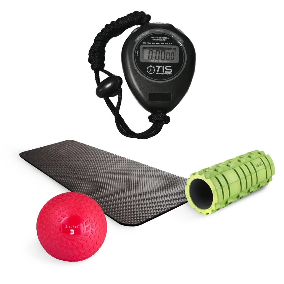 Jordan Fitness Kit Bundle slam 3 kg tapis roller + montre