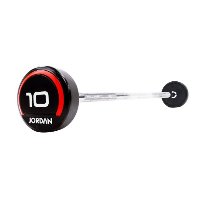 Jordan Fixed Straight Urethane haltère barre 20 kg rouge