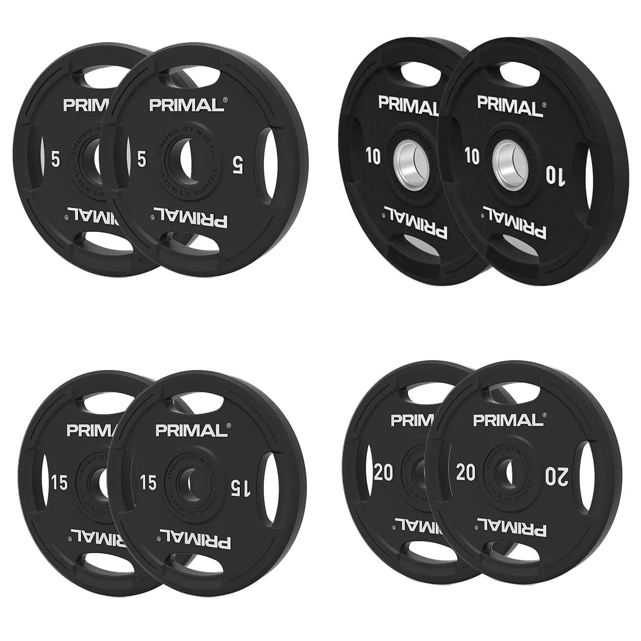 Primal Performance disques olympiques caoutchouc set