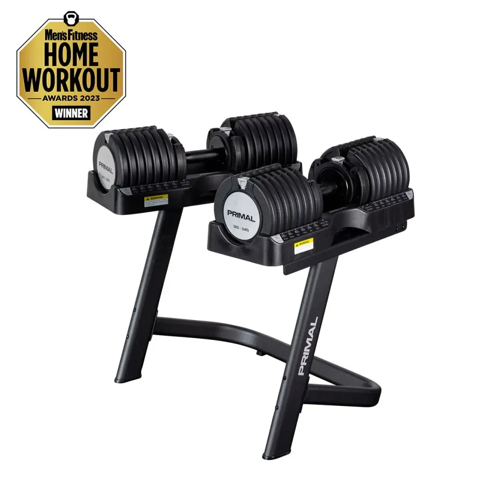 Primal Strength Personal haltère réglable 34 kg paire support