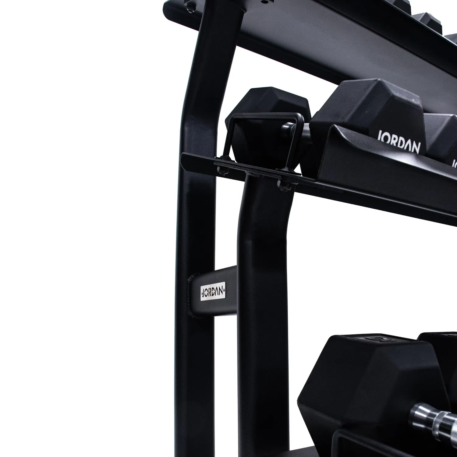 Jordan Hex Rack Haltères 2 Niveaux 10 Paires Noir Acier