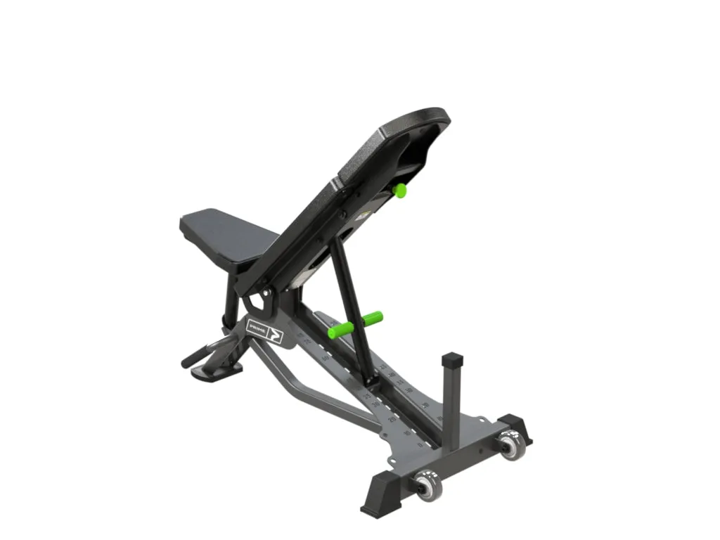 Prime Fitness Shorty banc réglable décliné plat incliné