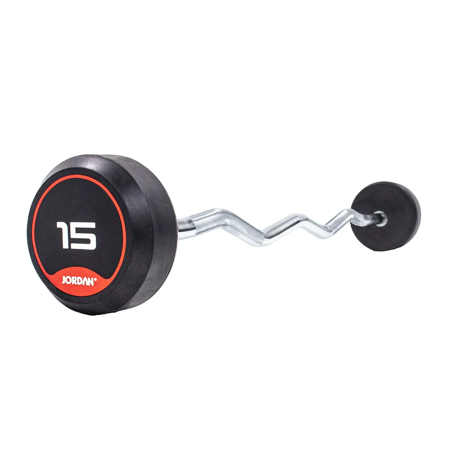 Jordan Fixed Barbells barre curl 10 kg caoutchouc