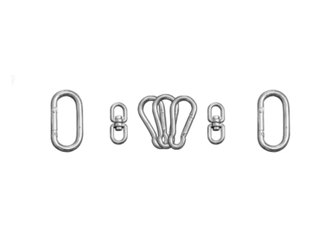 Prime Carabiner kit mousquetons + émerillons 7 pcs