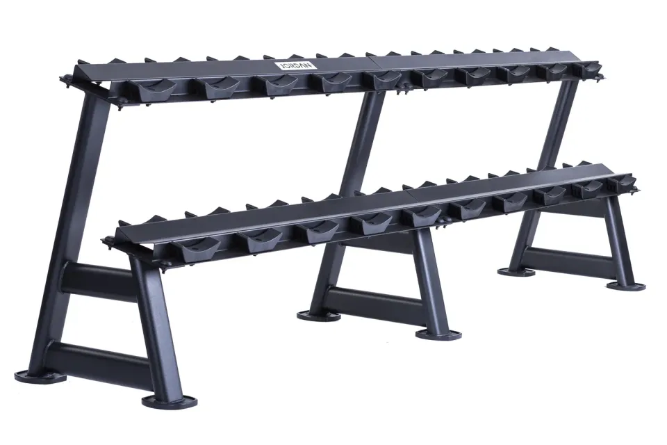 Jordan 10 Pair rack haltères 2 niveaux noir