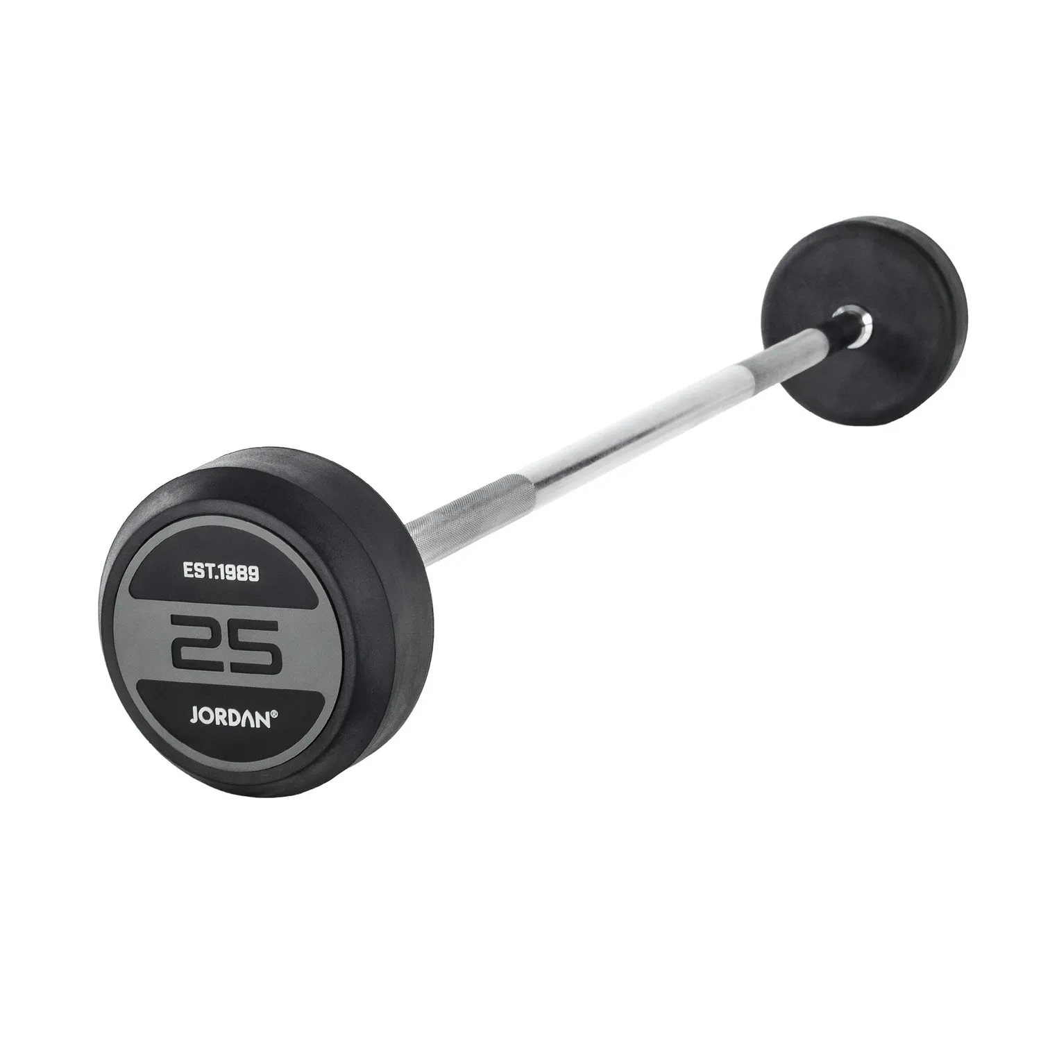 Jordan Fitness Fixed Barbells barre fixe 20 kg gris caoutchouc