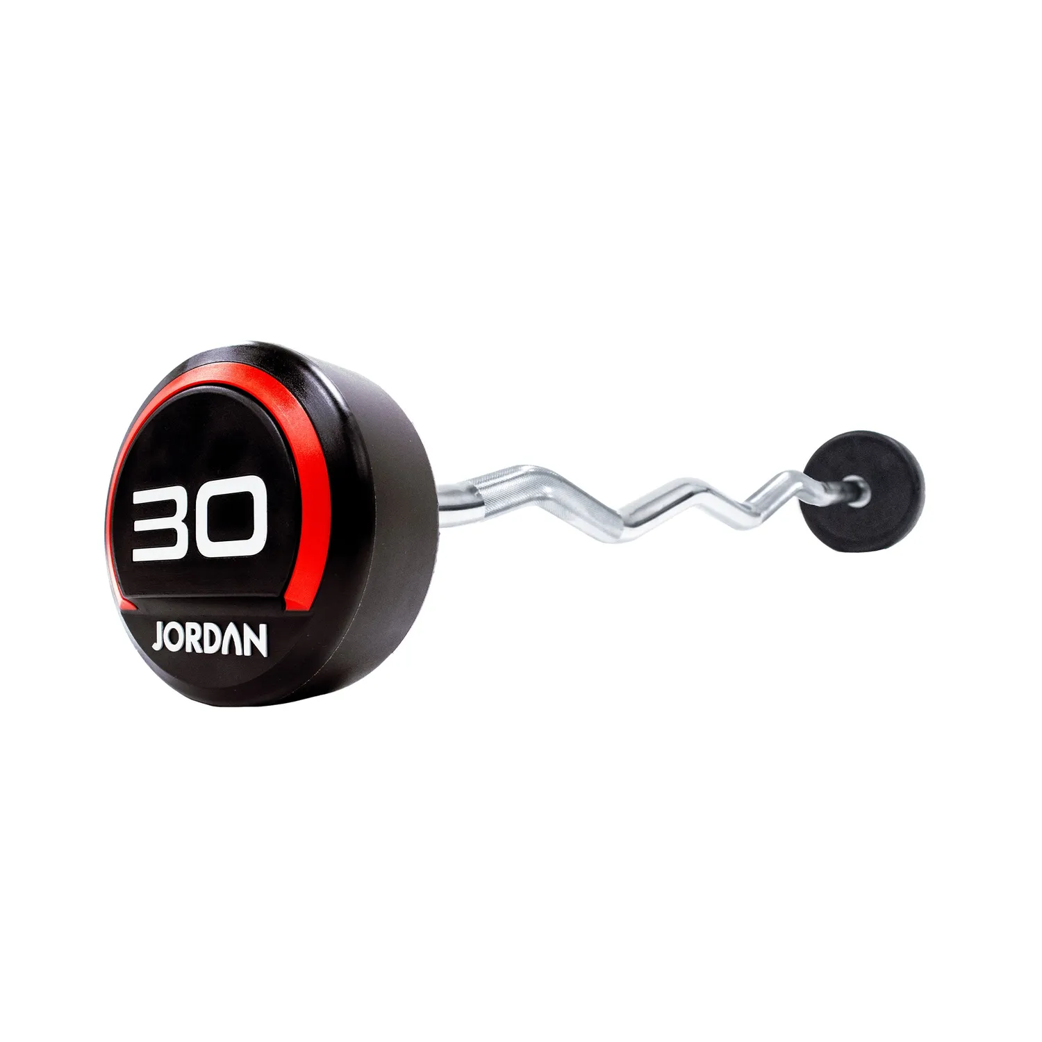 Jordan Fixed barre curl uréthane rouge 10 kg
