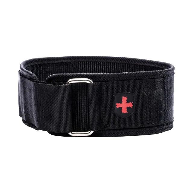 Harbinger 4 Nylon ceinture musculation noire soutien lombaire