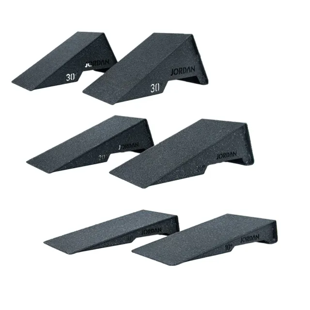 Jordan Fitness Squat Ramps Paire 10 Degrés Acier Talons Surélevés