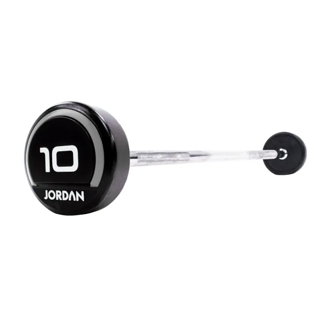 Jordan Fitness Urethane barre fixe droite 10 kg moletée