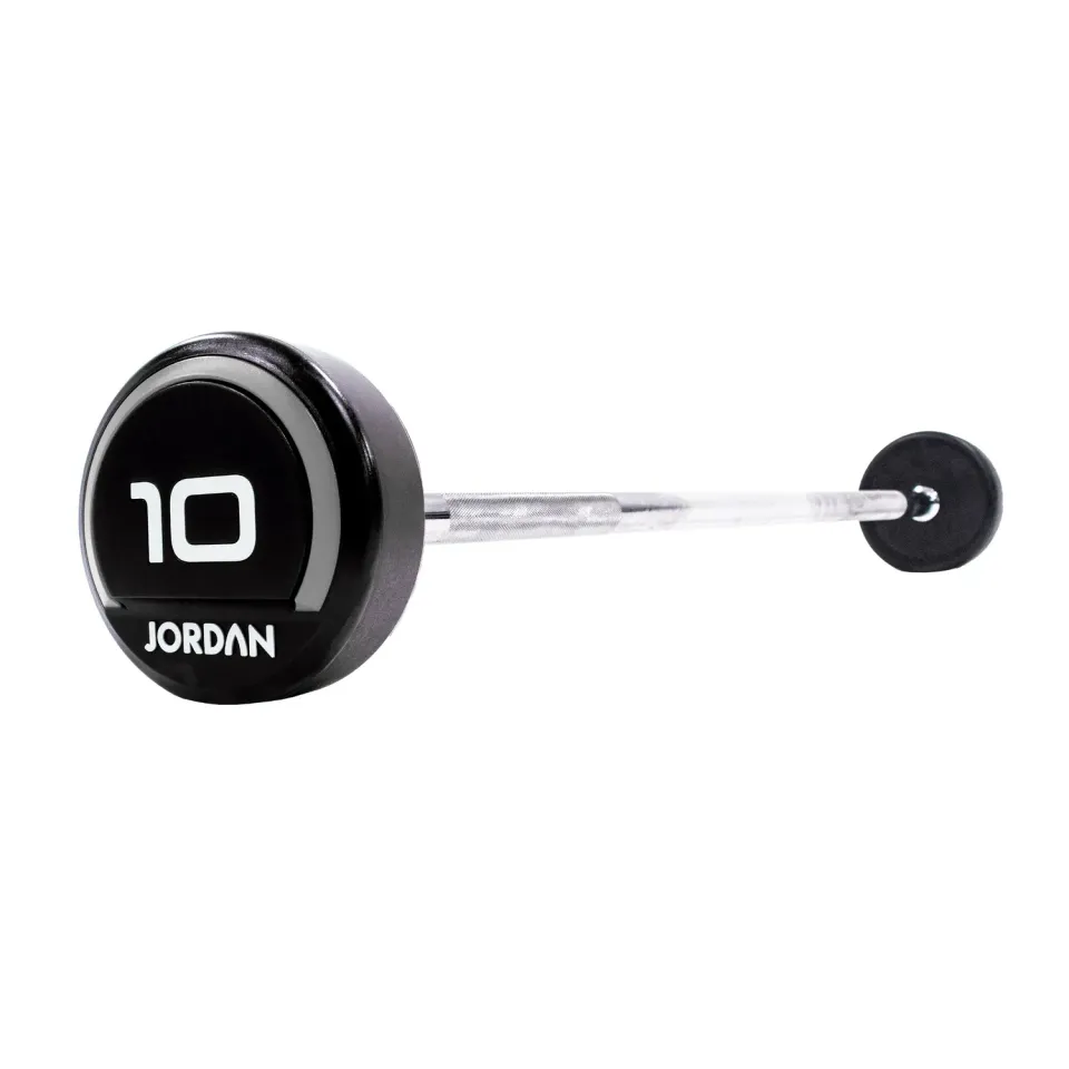 Jordan Fitness Urethane barre fixe droite 10 kg moletée
