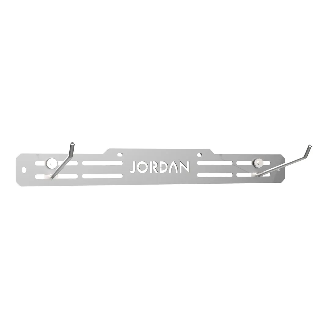 Jordan Fitness Adjustable porte-tapis gym mural Noir largeur réglable
