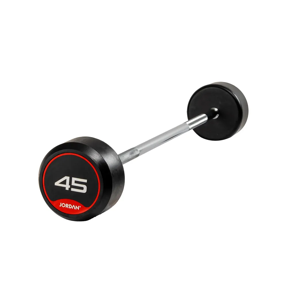 Jordan Fitness Fixed barre fixe droite caoutchouc 20 kg