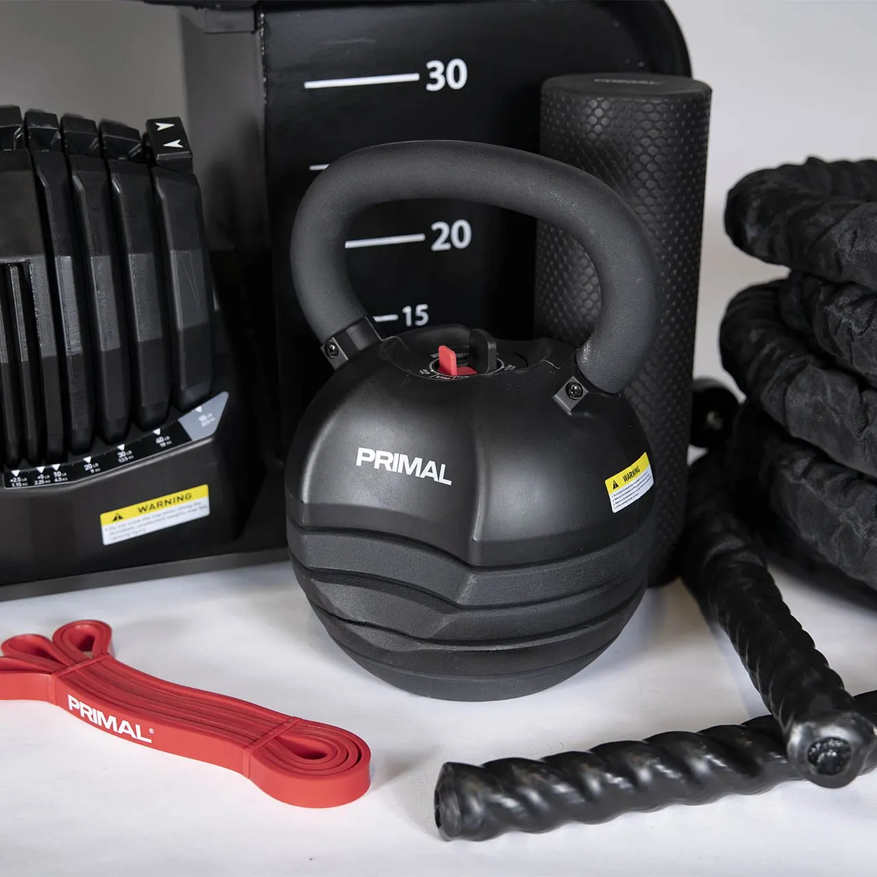 Primal Personal HIIT Pack Banc + Haltères 25 kg Réglables
