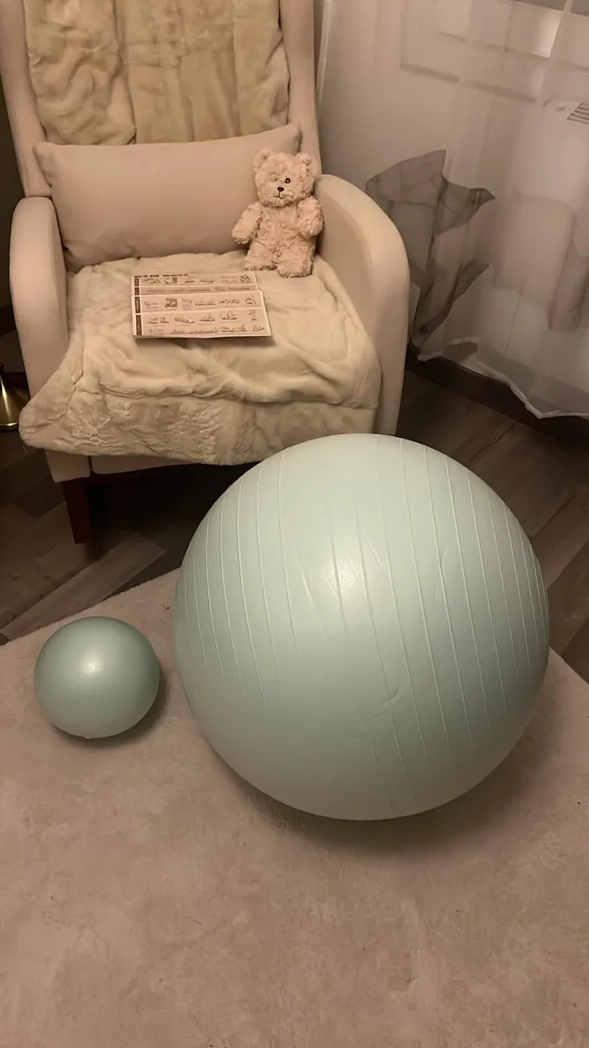 PhysKcal ballon de gym beige S 48-55 cm anti-éclatement
