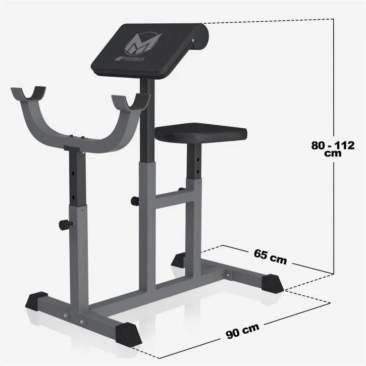 Gyronetics E-Series Curlbank banc Scott réglable 150 kg